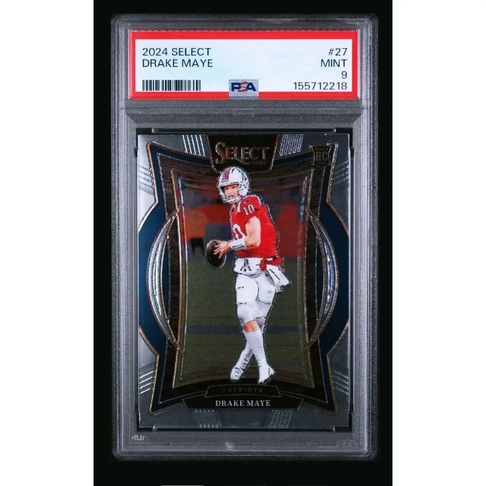 2024 Panini Select Drake Maye #27 Rookie PSA 9 Mint Patriots NFL Football Card